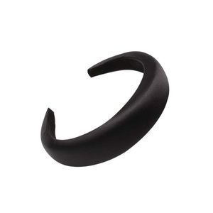 Black Satin Chunky Padded Headband